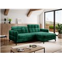 Corner sofa Elorelle R, Monolith 37, green, H105x225x160