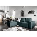 Corner sofa Elsilla L, Borneo 38, green, H95x302x204