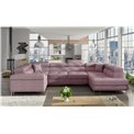 Corner sofa Eletto R, Soro 61, pink, H90x202x58