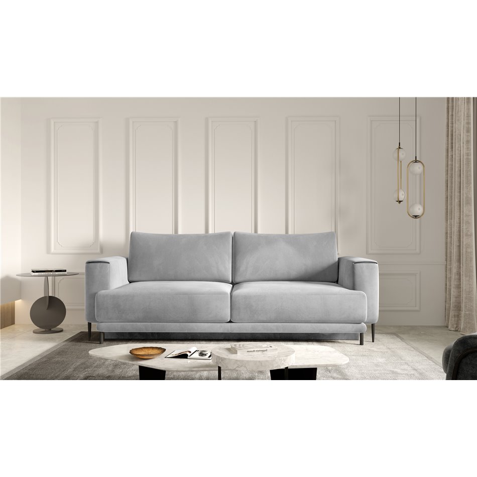 Sofa bed Edalia , Sola 4, gray, H90x260x95