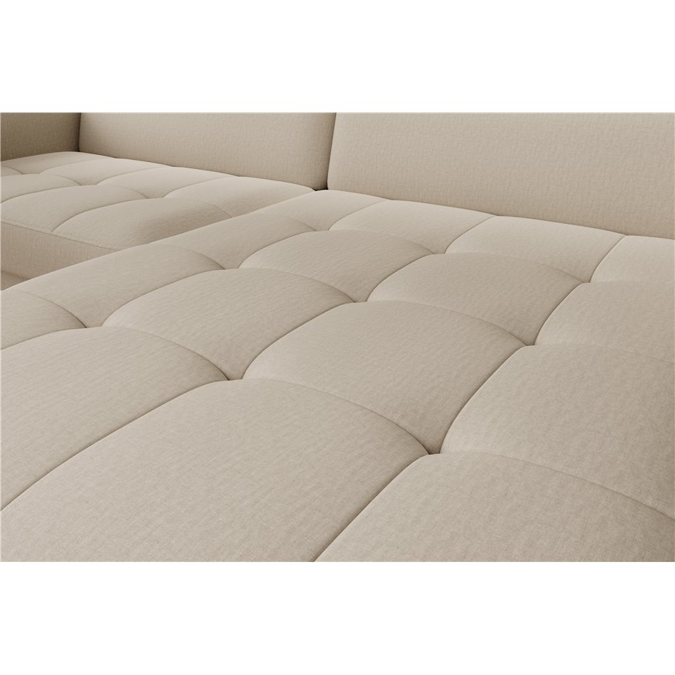 Corner sofa Elgomsi L, Manhattan 18, beige, H100x228x165