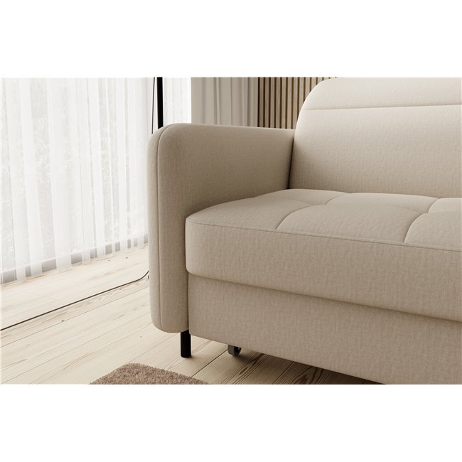 Corner sofa Elgomsi L, Manhattan 18, beige, H100x228x165