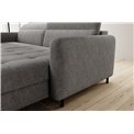 Corner sofa Elgomsi L, Raquel 04, grey, H100x228x165