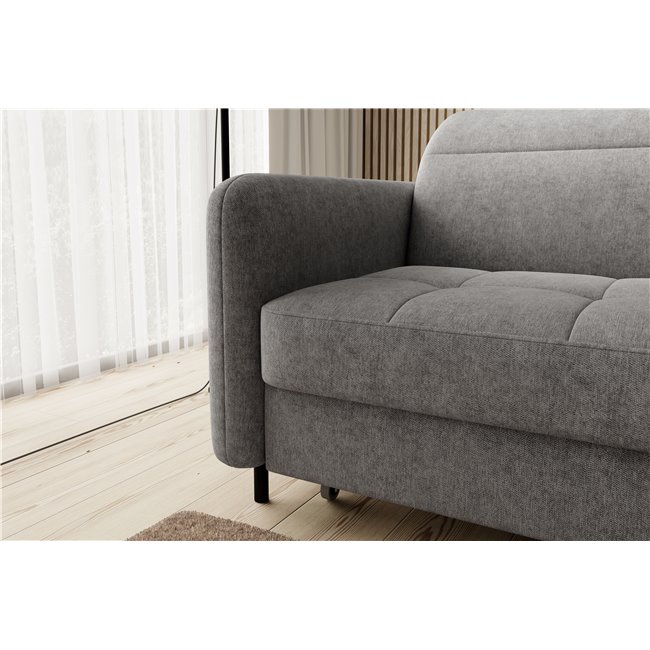 Corner sofa Elgomsi L, Raquel 04, grey, H100x228x165