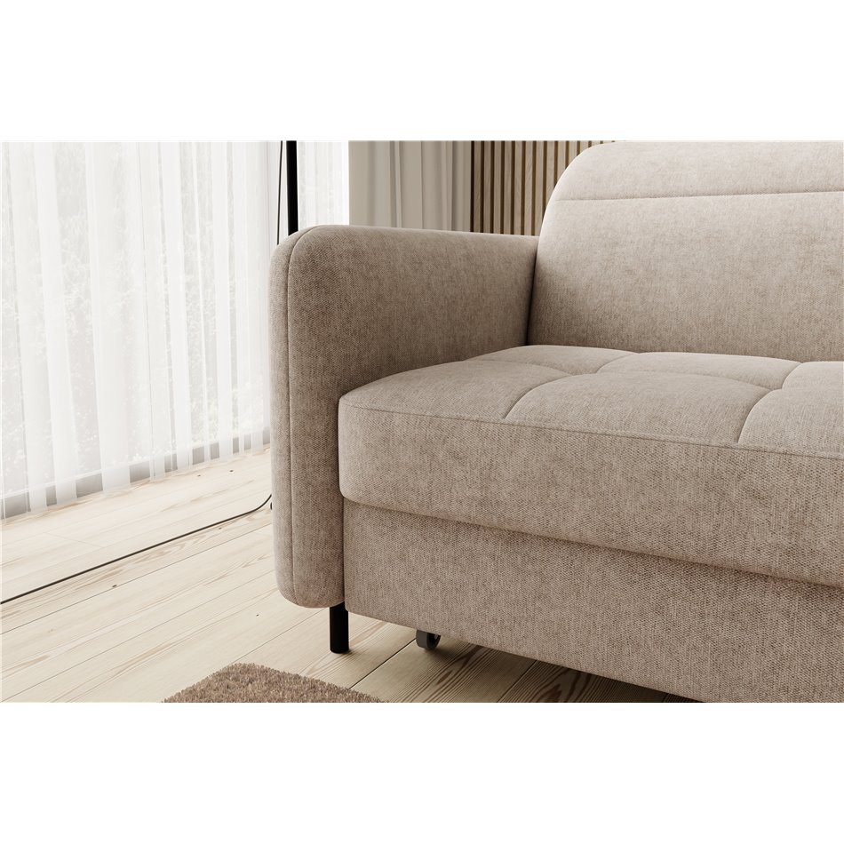 Corner sofa Elgomsi L, Raquel 18, beige, H100x228x165