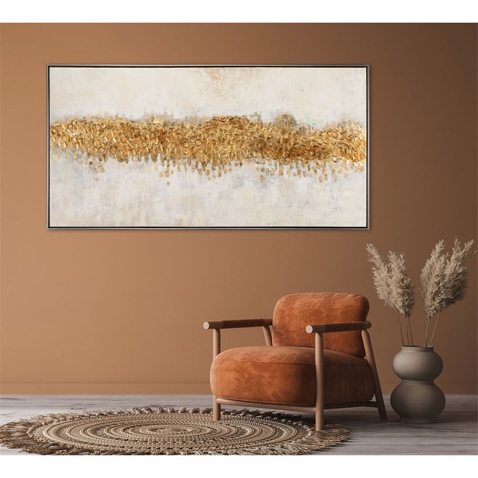 Painting Golden horizon, 72,5x142,5 cm