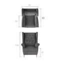 Armchair Elaros, Monolith 84, gray, H103x85x90cm