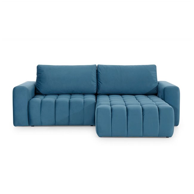 Corner sofa Ebonett L, Monolith 37, green, H92x250x175cm