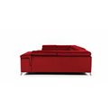 U shape sofa Elago U Left, Monolith 09, light brown, H88x208x43cm