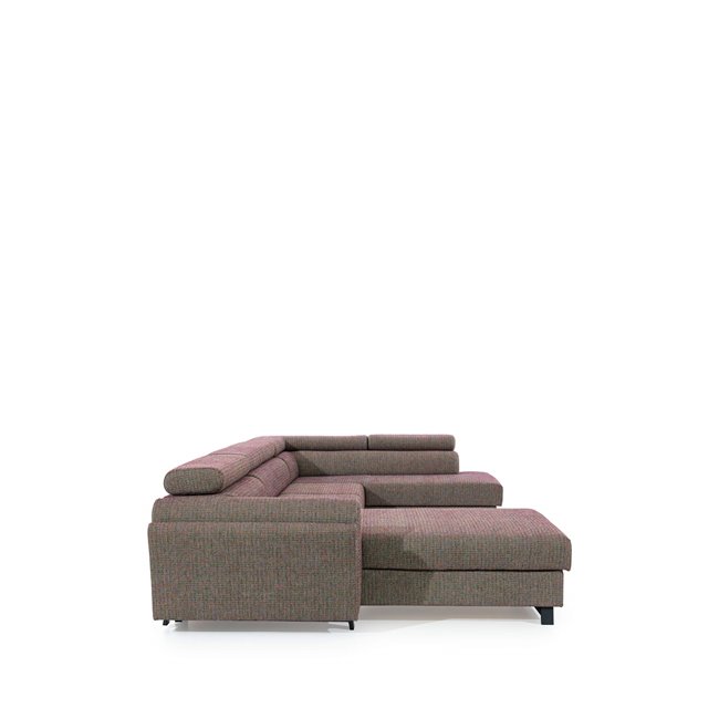 U shape sofa Elosette U Left, Grande 75, blue, H98x370x200cm