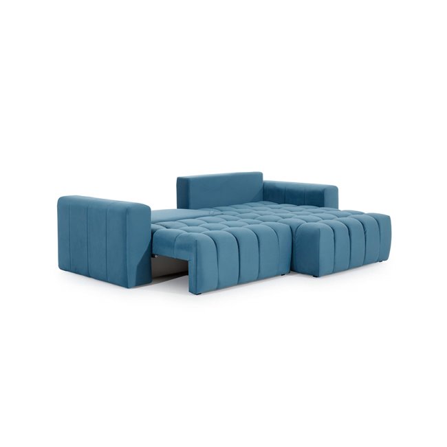 Corner sofa Ebonett L, Monolith 37, green, H92x250x175cm