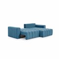 Corner sofa Ebonett L, Monolith 37, green, H92x250x175cm