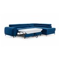 Corner sofa Elaurence R, Paros 06, gray, H92x278x205cm