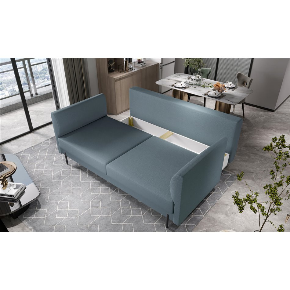 Sofa bed Elrevi, Gojo 40, blue, H92x215x98cm