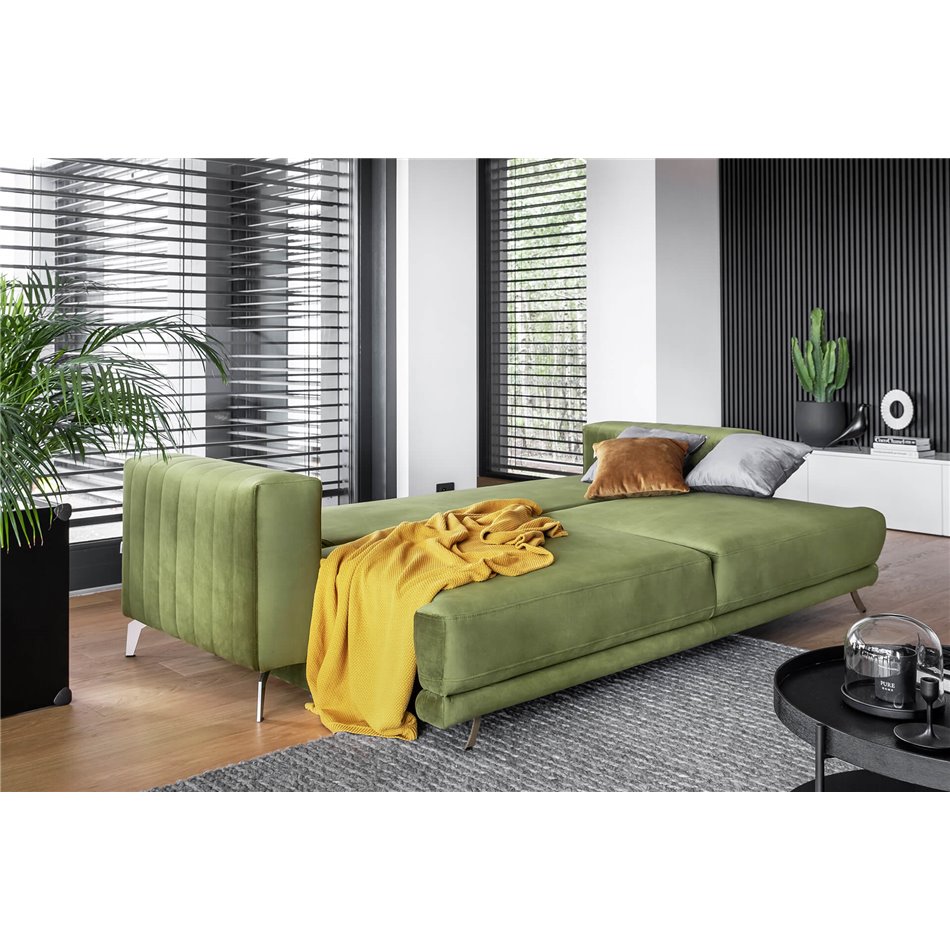 Sofa bed Ellise, Borneo 4, gray, H90x250x95cm