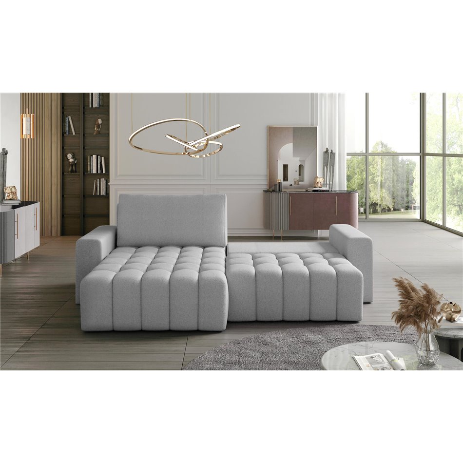 Corner sofa Ebonett L, Dora 21, beige, H92x250x175cm