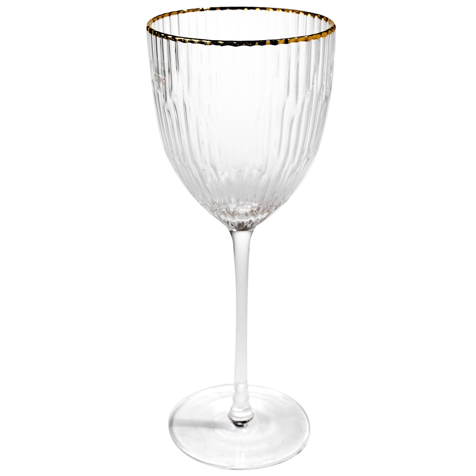 Red wine glass Bergo, metallic copper,  H23, D9.4cm, 350ml