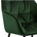 Dining chair Arook, set of 2 pcs, green, H83x58x55cm, seat height 47cm