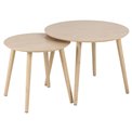 Coffee table set Aroso, natural, D60cm, H45 cm