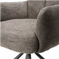 Dinner chair Arringo, grey, swivelling 180, 95x63x57cm