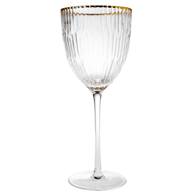 Red wine glass Bergo, metallic copper,  H23, D9.4cm, 350ml