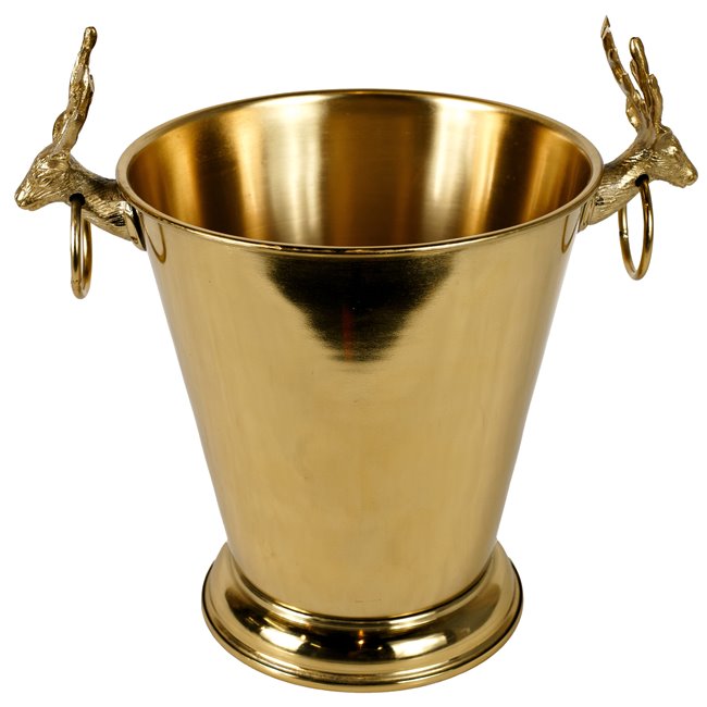 Ice bucket w/ Reindeer handle, 28.5x34x23cm