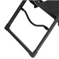 Sun lounger Ladecima, folding, anthracite color, H90x64x142cm