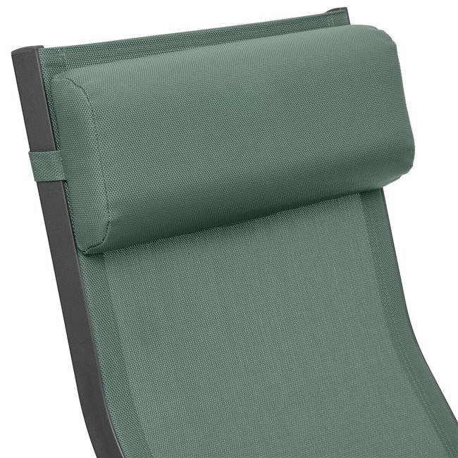 Sun lounger Ladecima, folding, olive color, H90x64x142cm