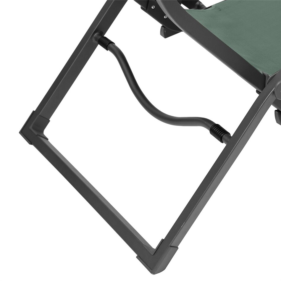 Sun lounger Ladecima, folding, olive color, H90x64x142cm