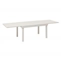 Table Lapiazza, 10-seater extendable, clay color, aluminium, H75,5x90x135-270cm