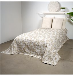 Bed cover Petal, beige, 160x220cm