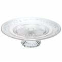 Cake stand Renaissance, glass, H9 D29cm