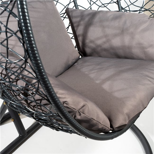 Hanging chair Gabro I, dark grey, H195, D105cm