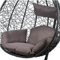 Hanging chair Gabro I, dark grey, H195, D105cm