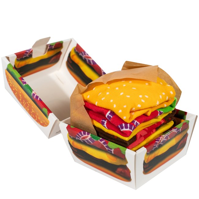 Burger socks, set 2,  size 36 - 40