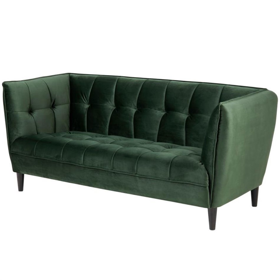 Sofa Aconna, green, H80x182x82cm