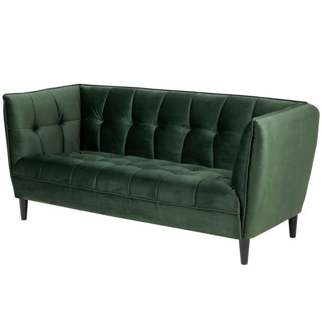 Sofa Aconna, green, H80x182x82cm