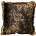 Cushion Flowers Black, 15x45x45cm