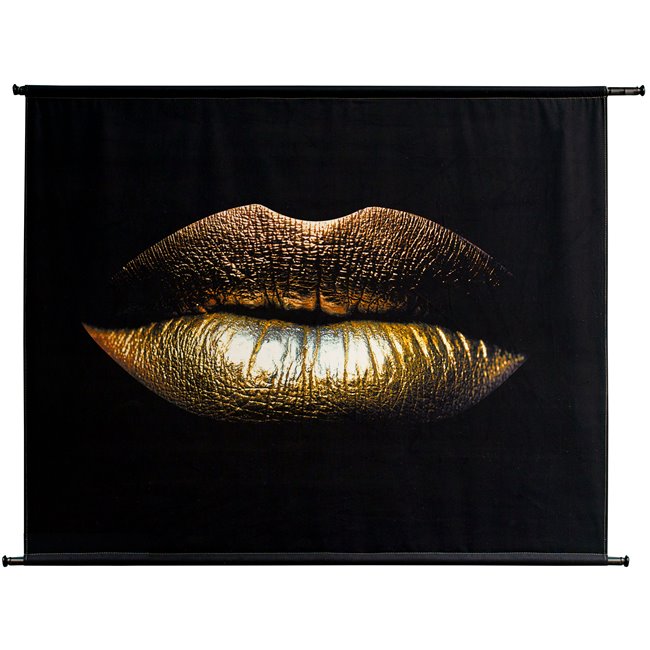 Wall hanging Glamour Kiss Gold, 146x110cm