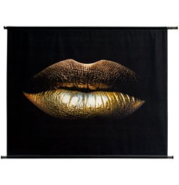 Wall hanging Glamour Kiss Gold, 146x110cm