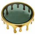 Cake stand Drip, aluminium, golden, H13 D30cm