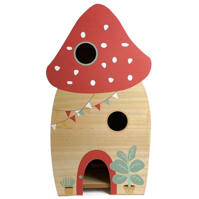 Wooden house Mushroom, H60x33x19cm