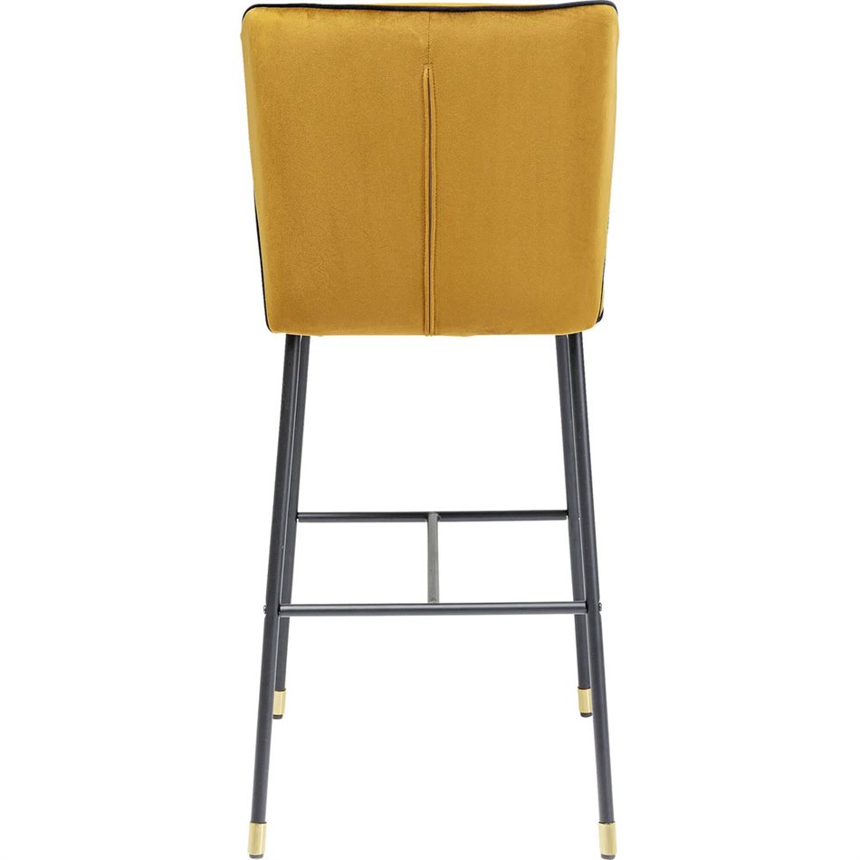 Bar stool Irina, yellow, H106x52x46.5cm, seat height 76cm