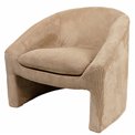 Armchair Delano, light brown color, H84x74x72cm seat height 47cm