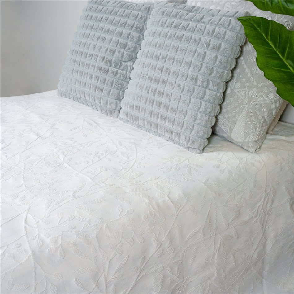 Bed cover Berries, white, 220x260cm