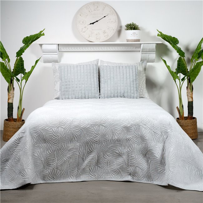 Bed cover Bracken R, grey, 160x220cm