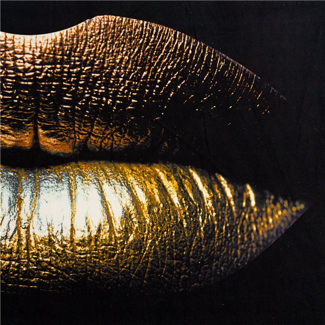 Wall hanging Glamour Kiss Gold, 146x110cm