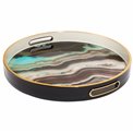 Decorative tray round Fuente M, H4 D34.5cm