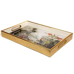 Decorative tray Farrota L, H4.5x40.5x26.5cm