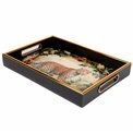 Decorative tray round Fleoro L, H4.5x40.5x26.5cm